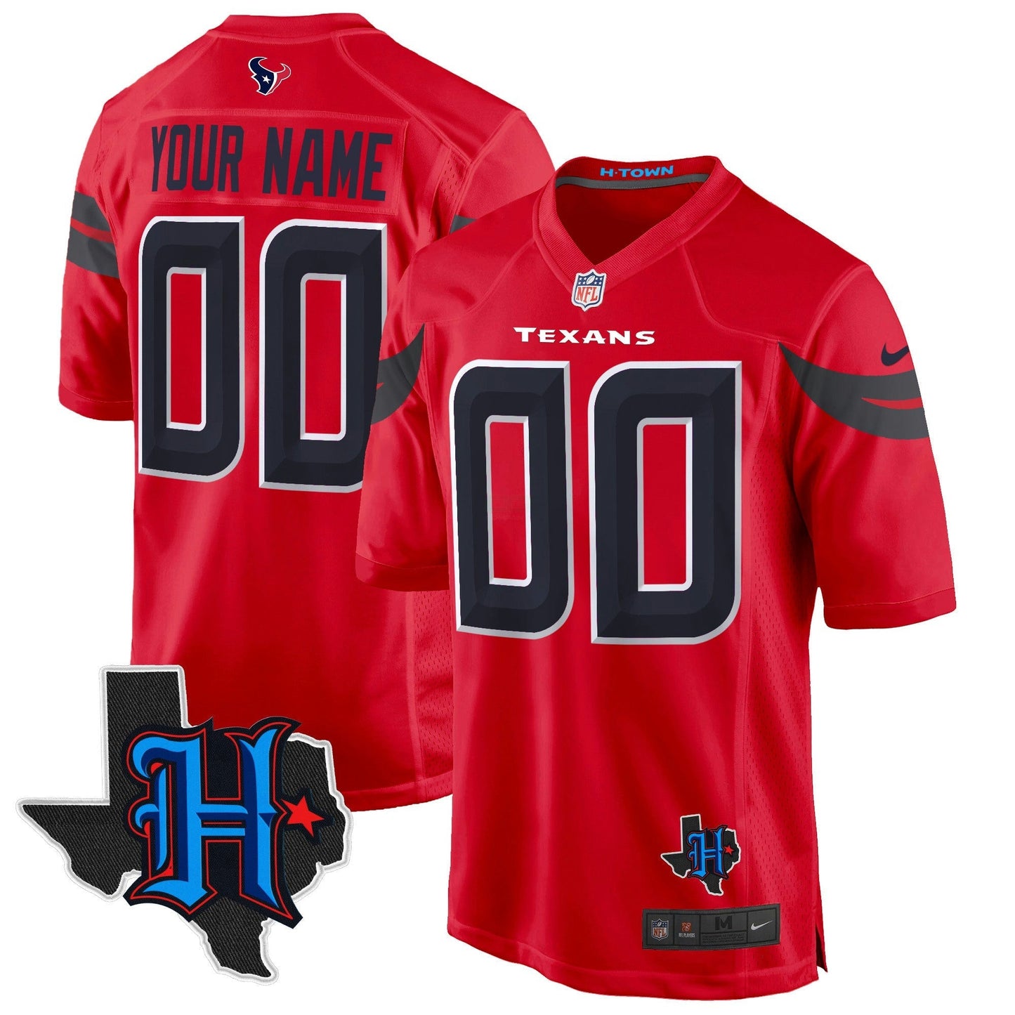 Camisa NFL Houston 2024 Texas Patch Game Jersey