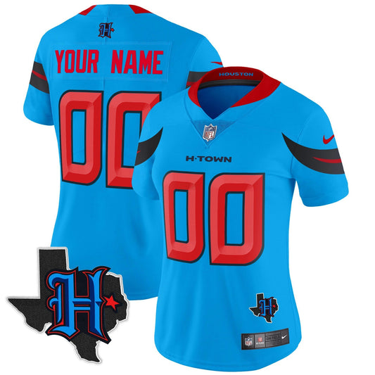 Camisa NFL Houston 2024 Texas Patch Vapor Limited Jersey V3