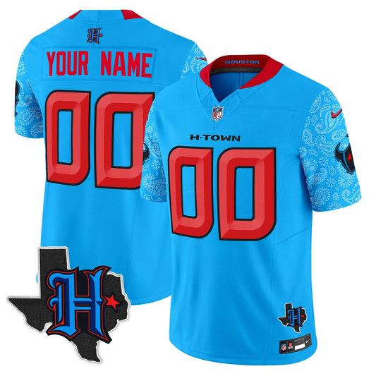 Camisa NFL Houston 2024 Texas Patch Vapor Limited Jersey V4
