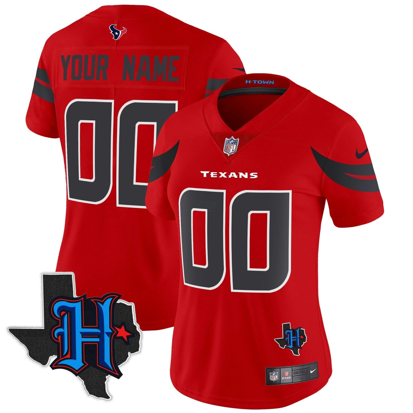Camisa NFL Houston 2024 Texas Patch Vapor Limited Jersey