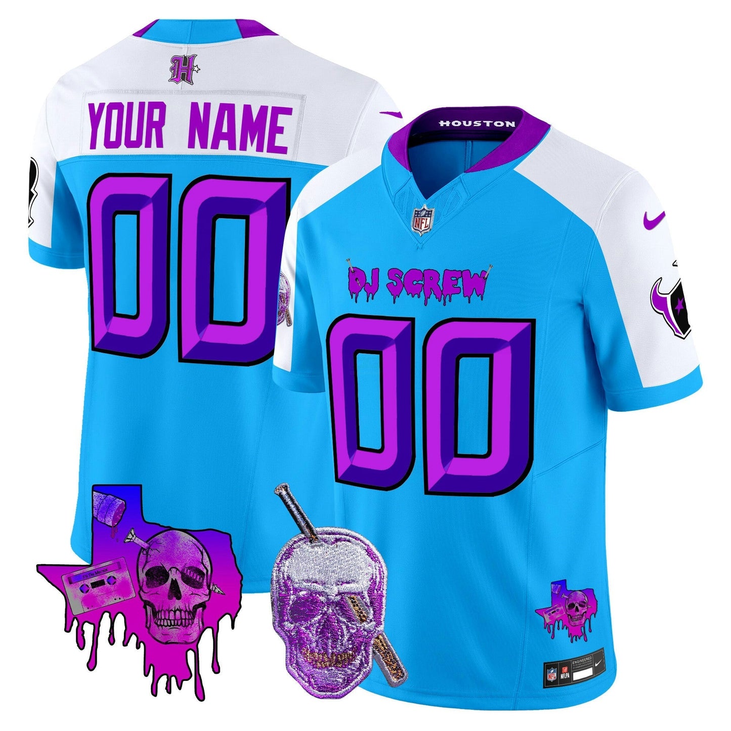 Camisa NFL Houston DJ Screw Vapor Limited Jersey