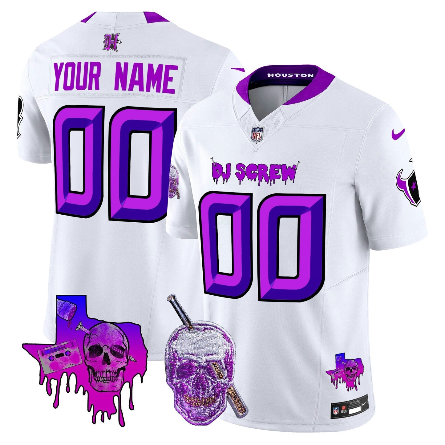 Camisa NFL Houston DJ Screw Vapor Limited Jersey