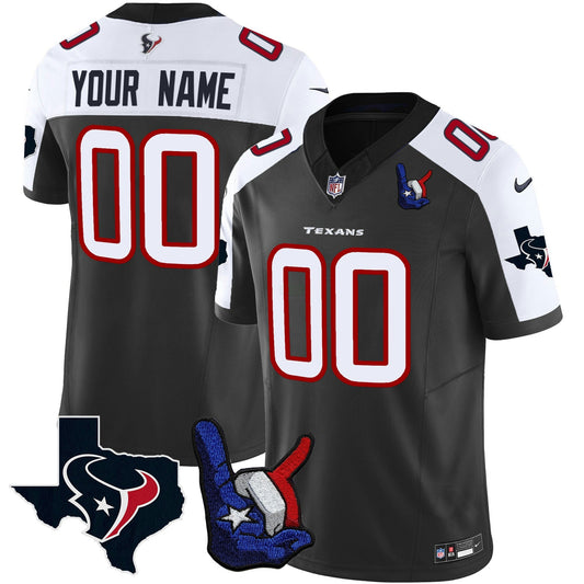 Camisa NFL Houston Hand Sign Throwing Up The H Vapor Jersey