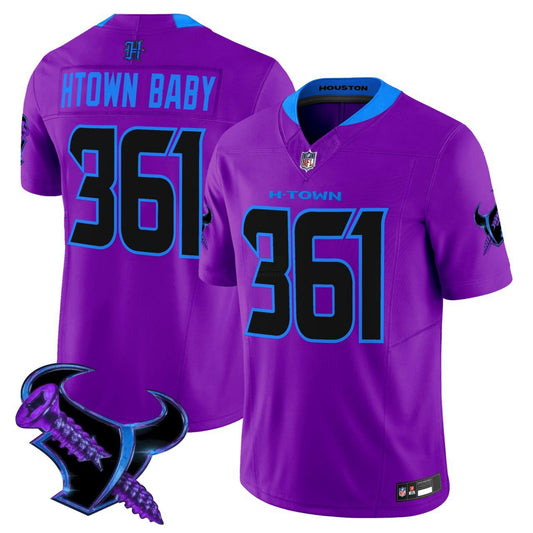 Camisa NFL Htown Baby Houston 2025 DJ Screw Vapor Limited Customized Jersey - Custom