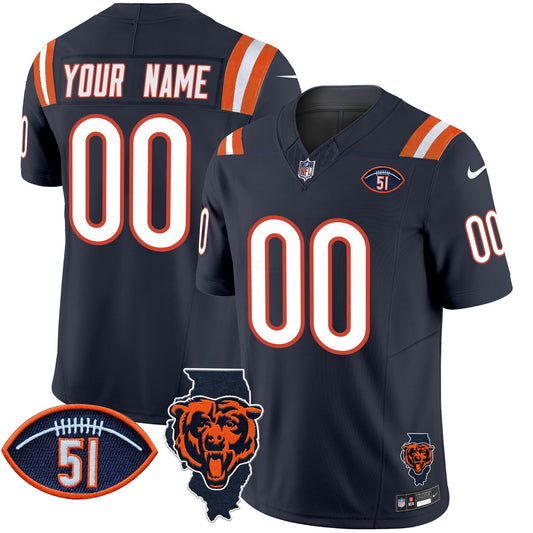 Camisa NFL Illinois Patch Vapor Limited Jersey V2