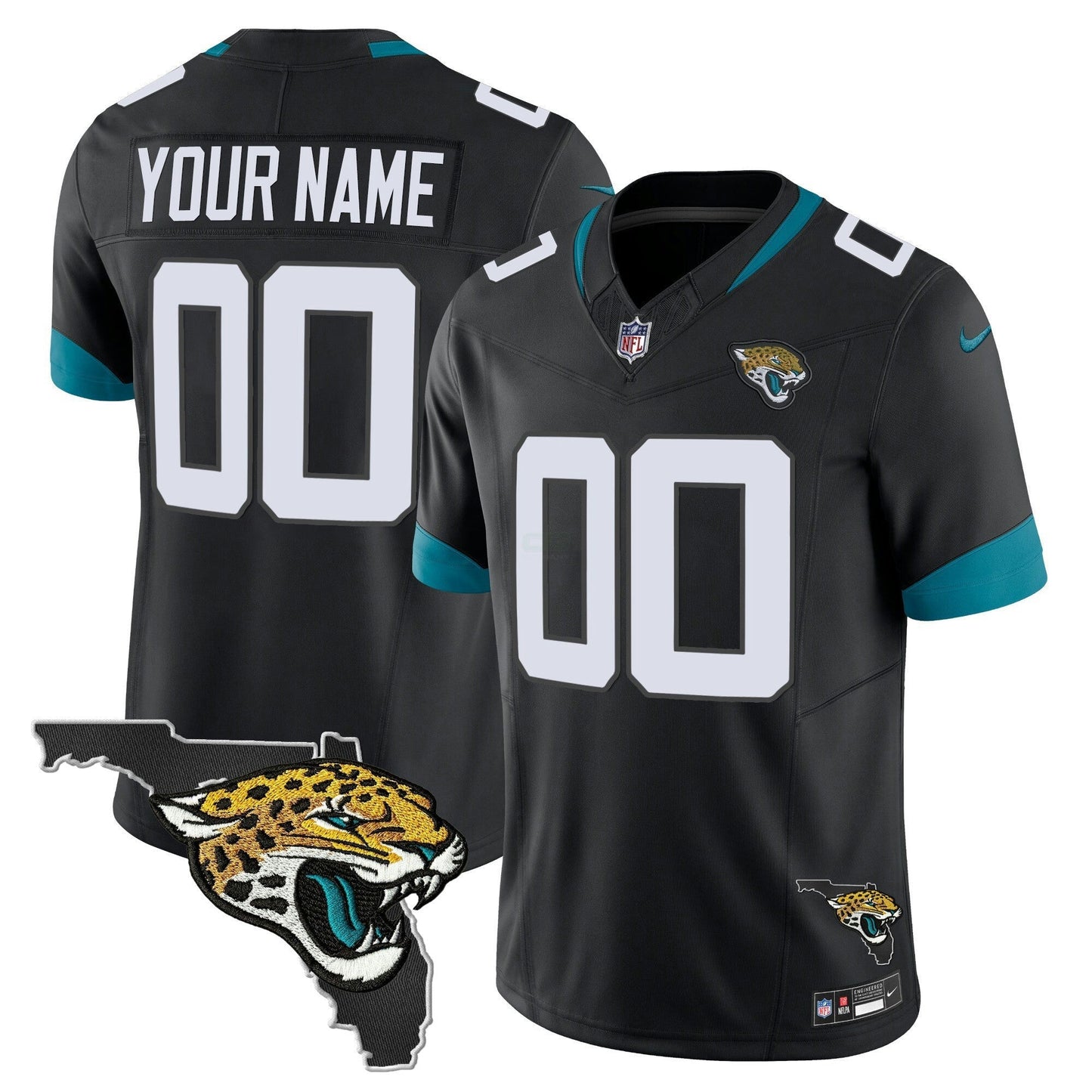 Camisa NFL Jacksonville Florida Patch Vapor Jersey