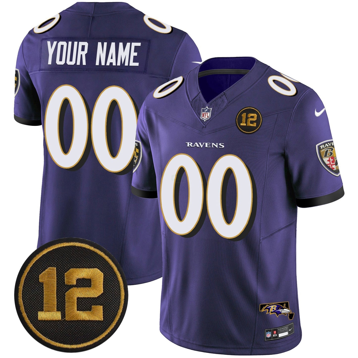 Camisa NFL Jacoby Jones Patch Vapor Limited Jersey