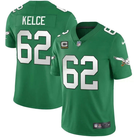 Camisa NFL Jason Kelce Philadelphia Kelly Green Jersey
