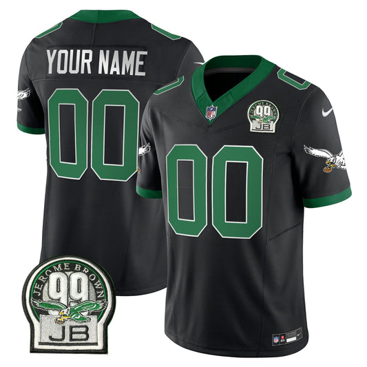 Camisa NFL Jerome Brown Patch Kelly Green Alternativa Jersey