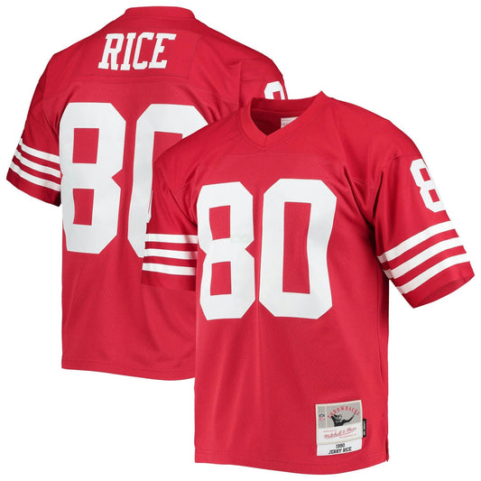 Camisa NFL Jerry Rice San Francisco 1990 Retired Scarlet Jersey - Vermelha