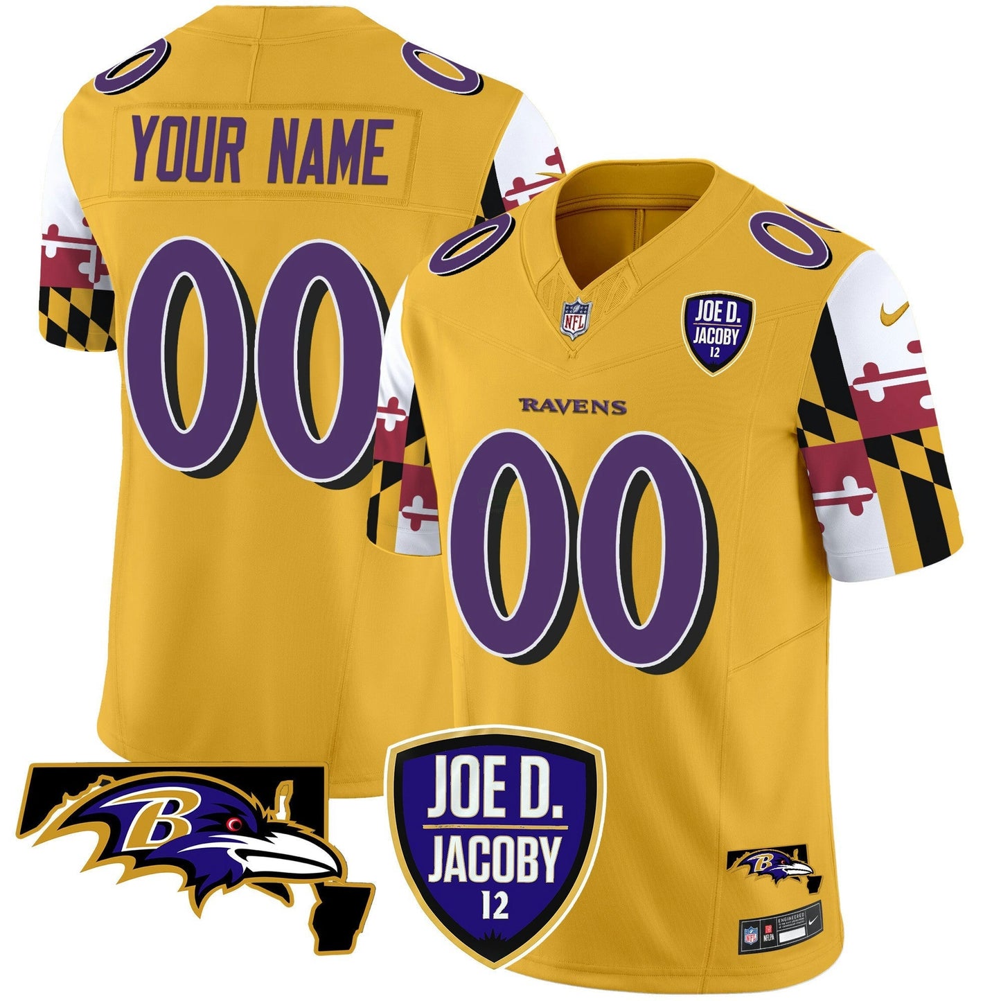 Camisa NFL Joe D & Jacoby Patch Vapor Limited Jersey V2