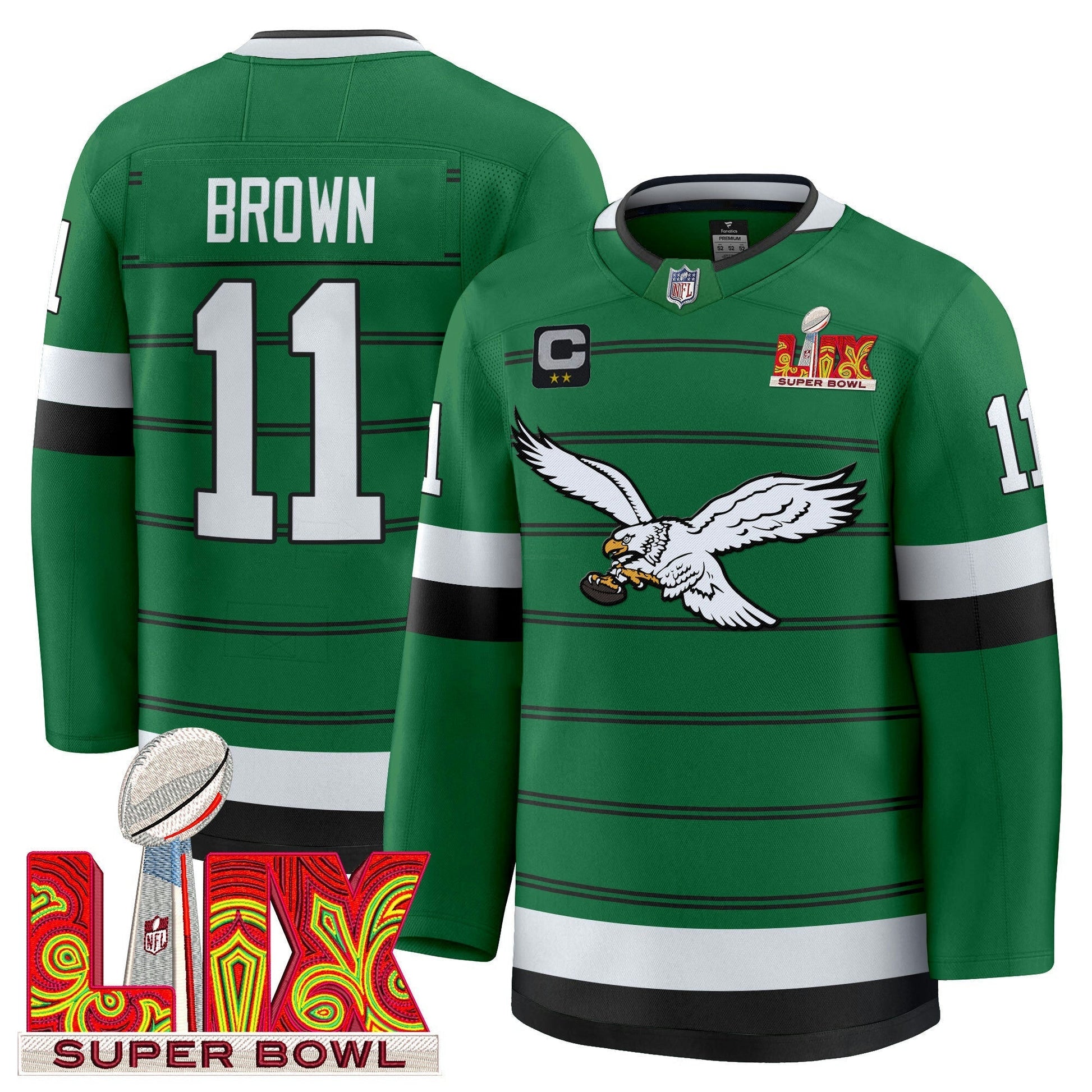Camisa NFL Kelly Green Hockey Premium Jersey