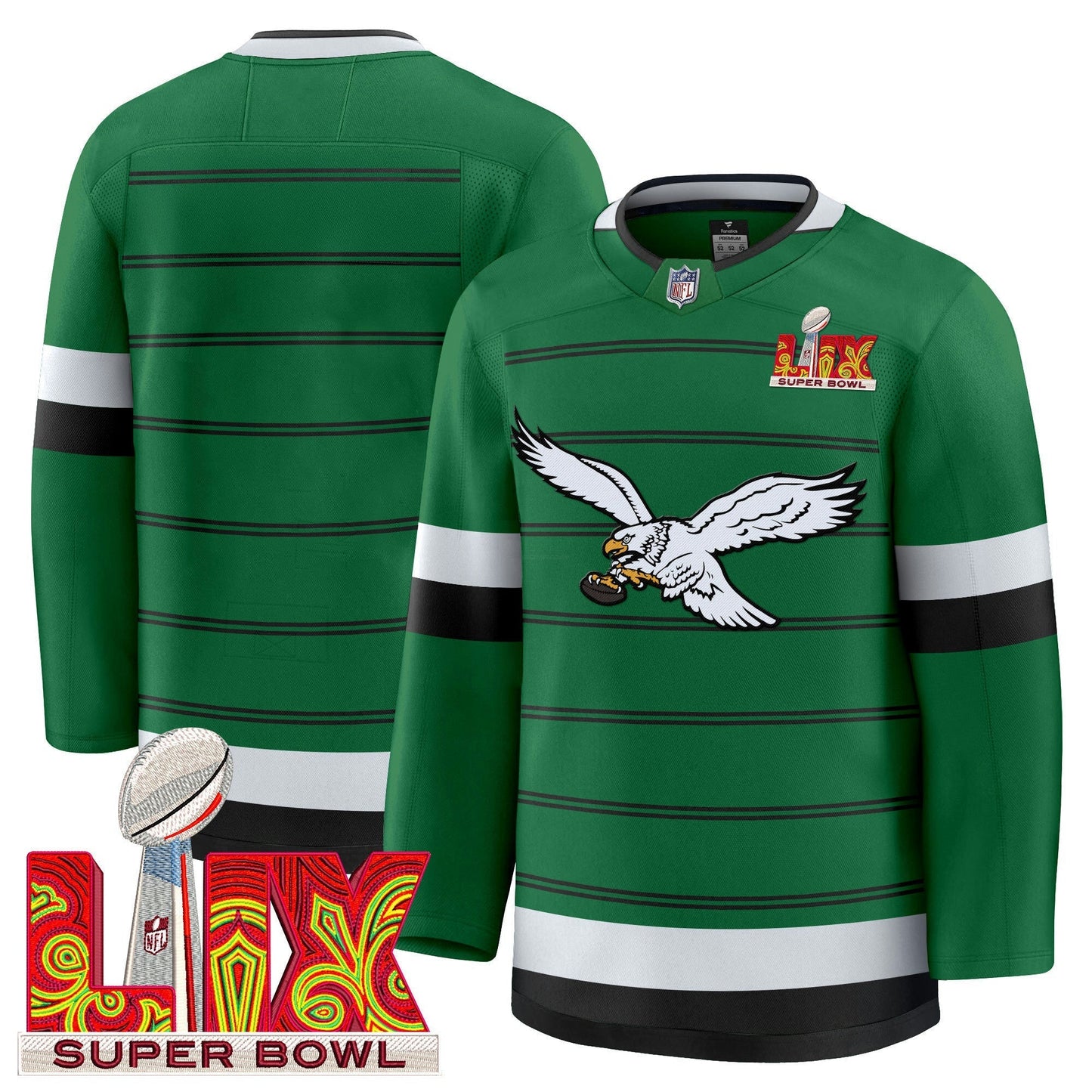 Camisa NFL Kelly Green Hockey Premium Jersey