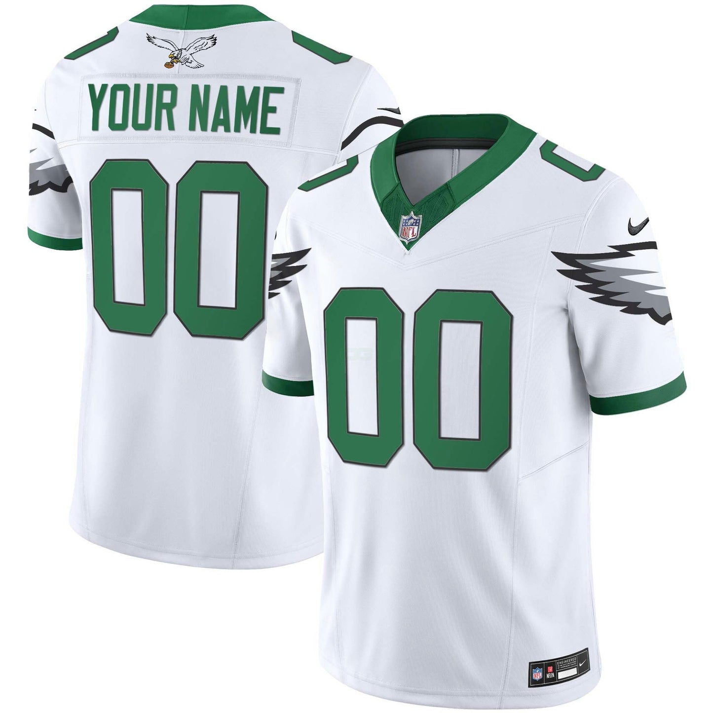 Camisa NFL Kelly Green Vapor Limited Jersey V3