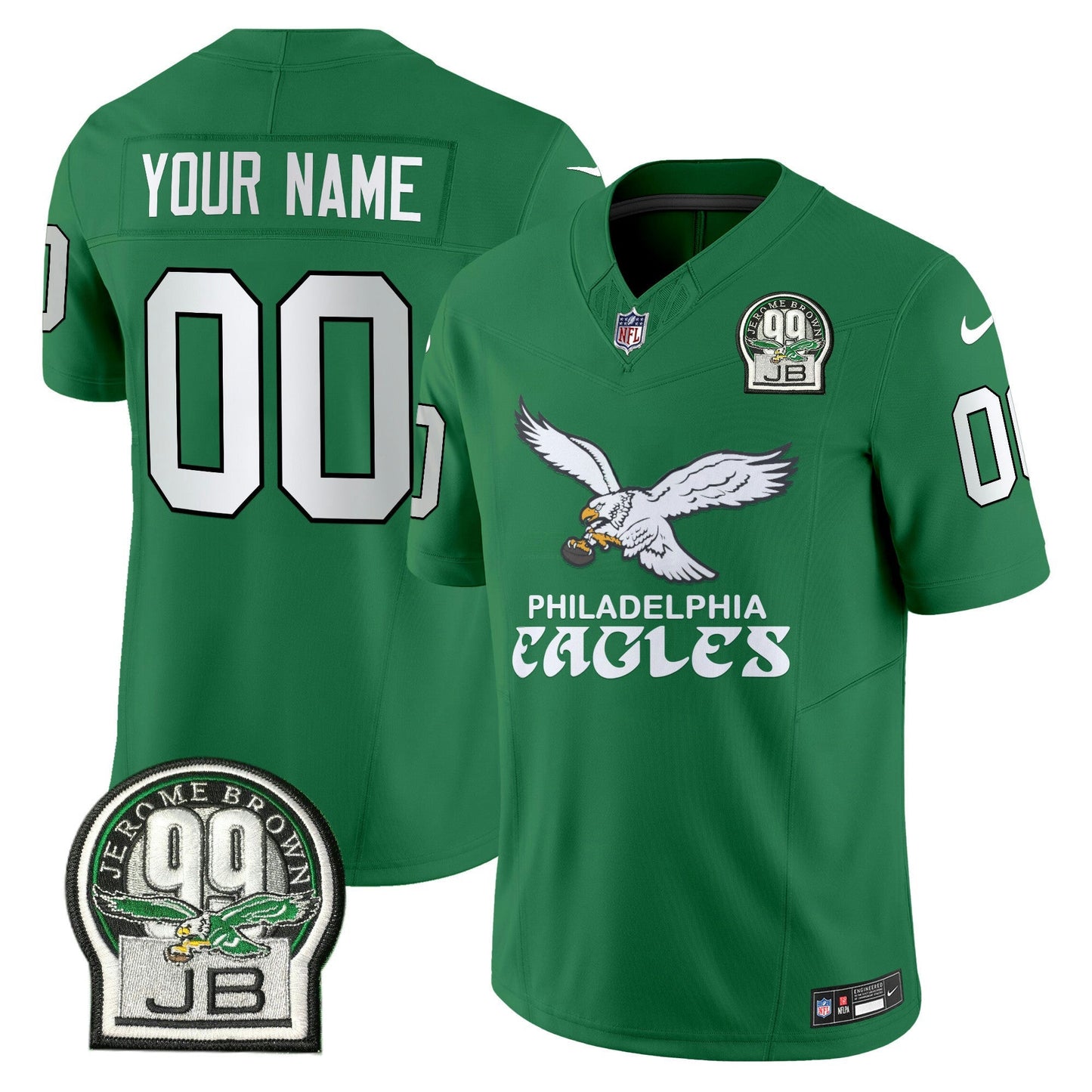 Camisa NFL Kelly Green Vapor Limited Jersey V5