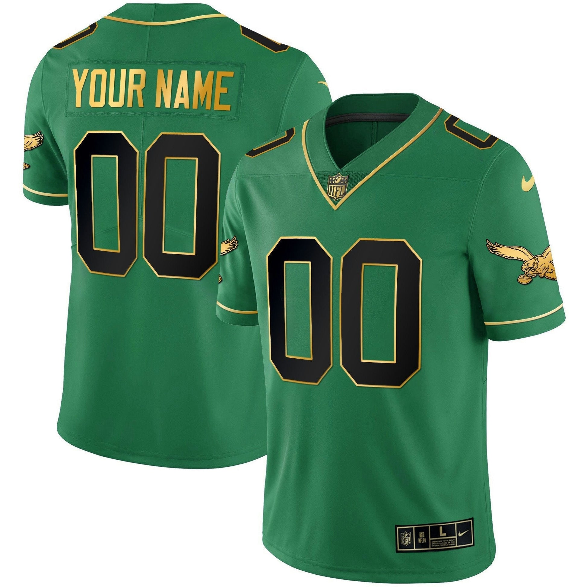 Camisa NFL Kelly Verde Dourada Jersey