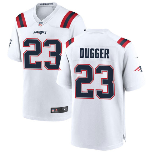 Camisa NFL Kyle Dugger New England White Jersey - Kyle Dugger
