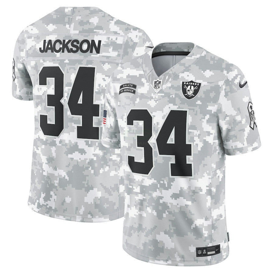 Camisa NFL Las Vegas 2024 Salute to Service Vapor Limited Jersey – Arctic Camo