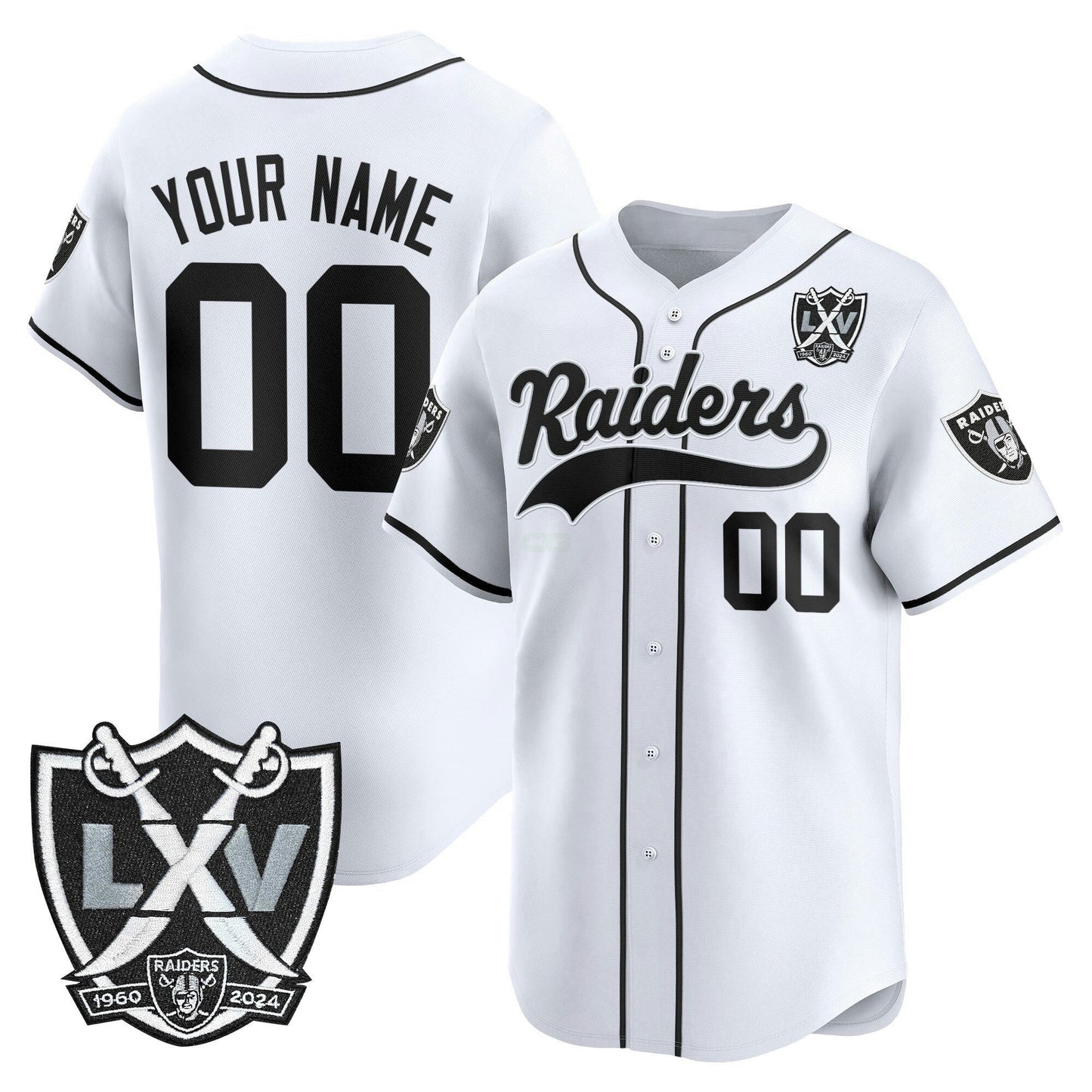 Camisa NFL Las Vegas 65th Anniversary Patch Vapor Jersey