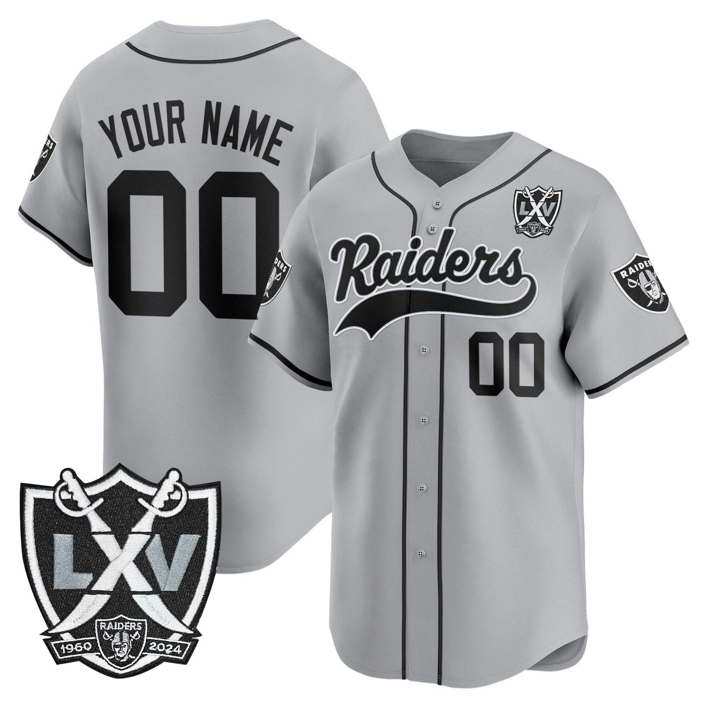 Camisa NFL Las Vegas 65th Anniversary Patch Vapor Jersey