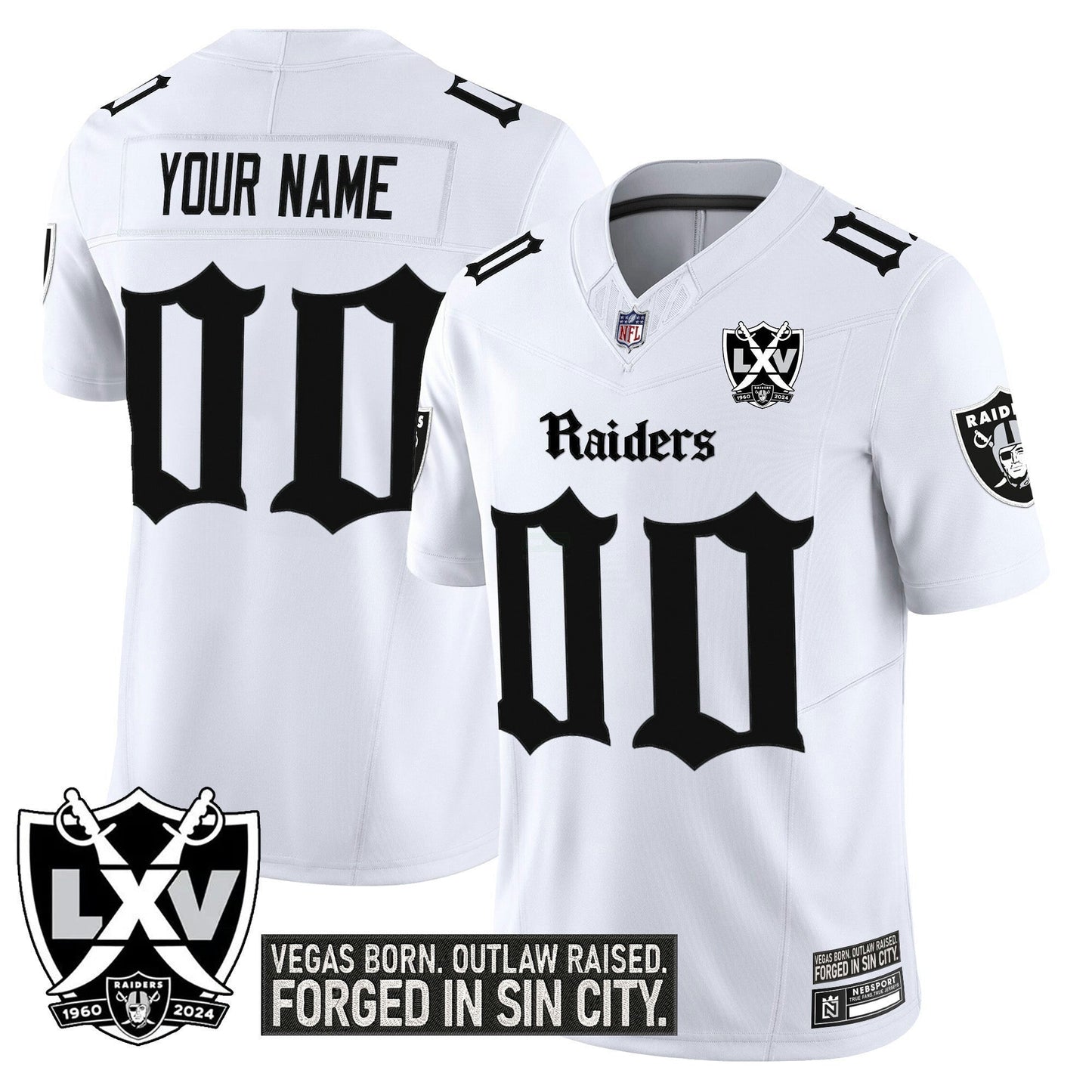 Camisa NFL Las Vegas ‘Gothic Sin City Shadows Edition’ Vapor Limited Jersey