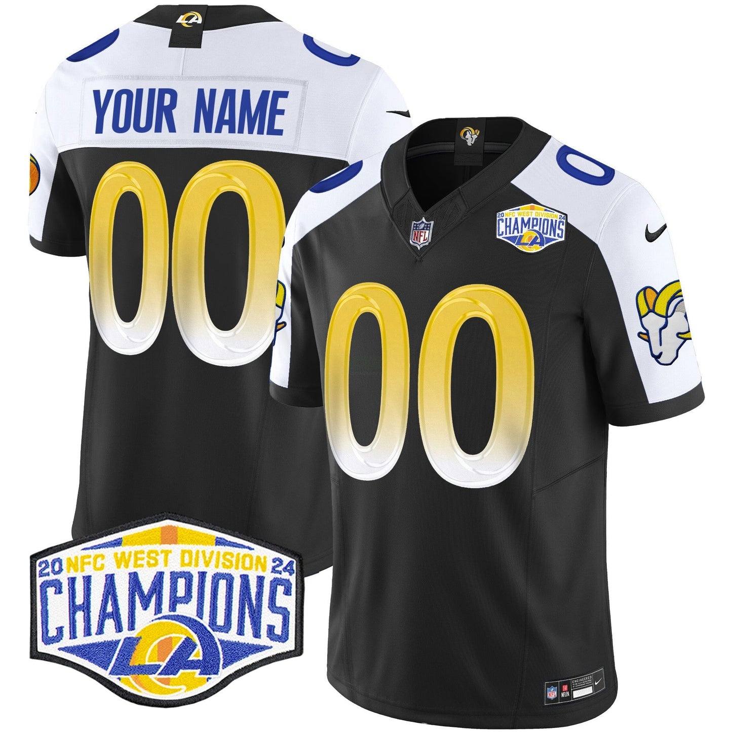 Camisa NFL Los Angeles 2024 NFC West Division Champions Vapor Limited Jersey