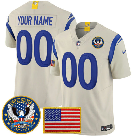 Camisa NFL Los Angeles 2025 “United States 250th Anniversary Patch” Vapor Limited Jersey