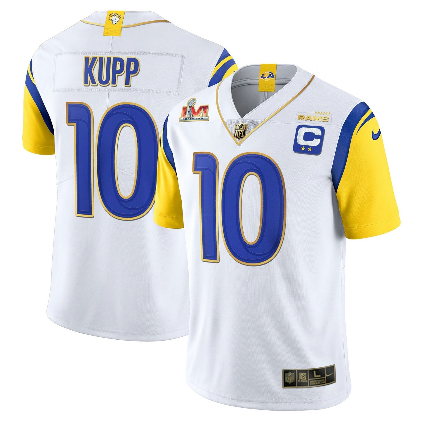 Camisa NFL Los Angeles Super Bowl LVI Vapor Dourada Trim Jersey