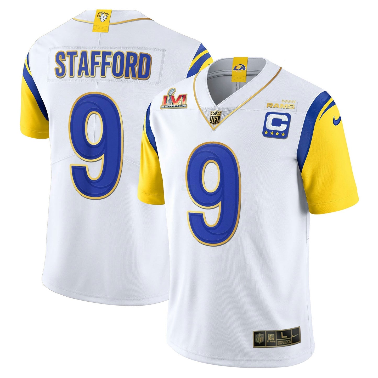 Camisa NFL Los Angeles Super Bowl LVI Vapor Dourada Trim Jersey