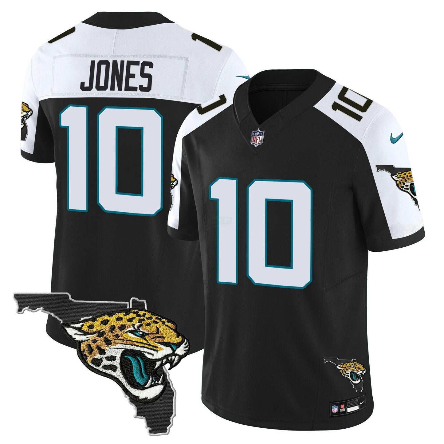 Camisa NFL Mac Jones Jacksonville Florida Patch Vapor Jersey