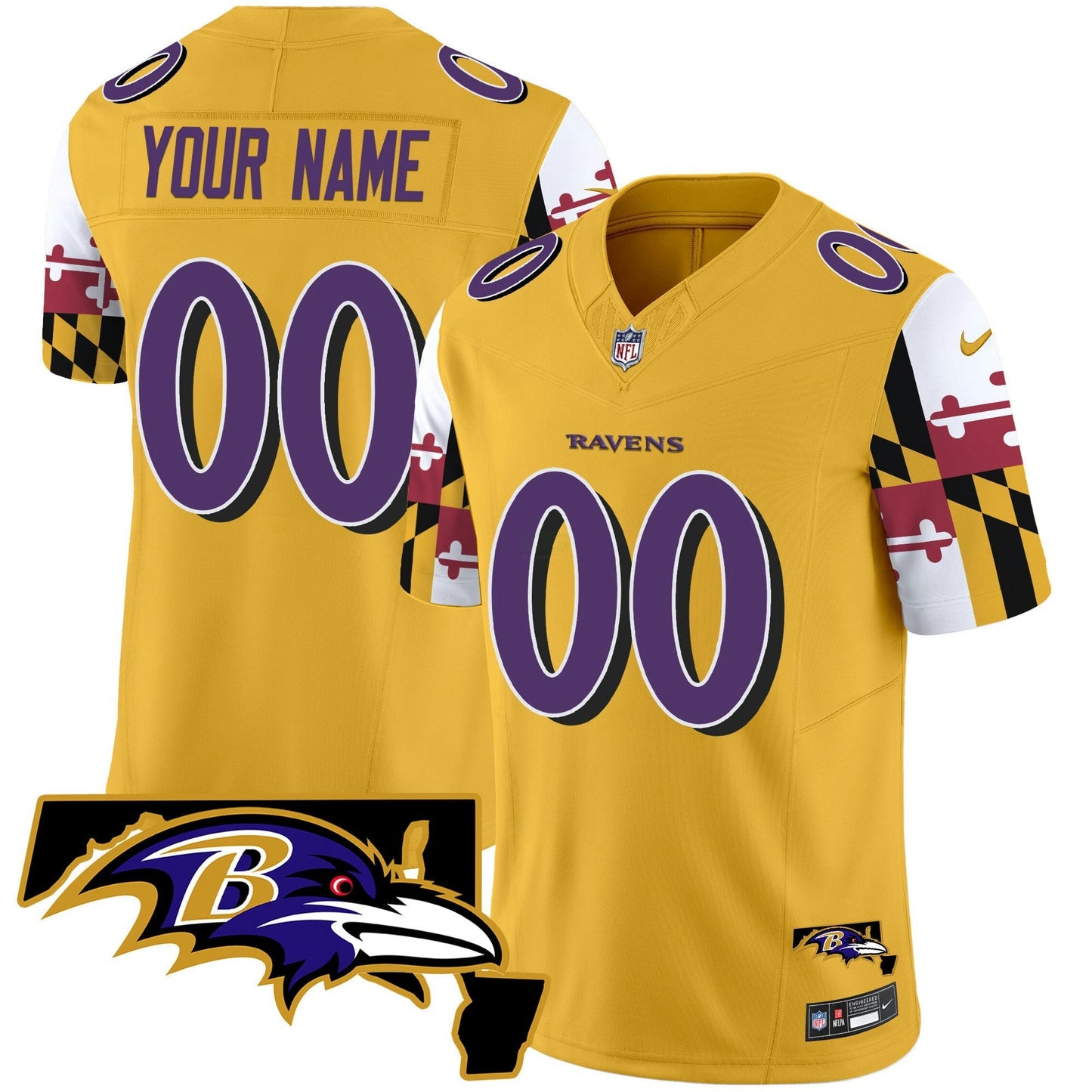 Camisa NFL Maryland Flag Vapor Limited Jersey V2
