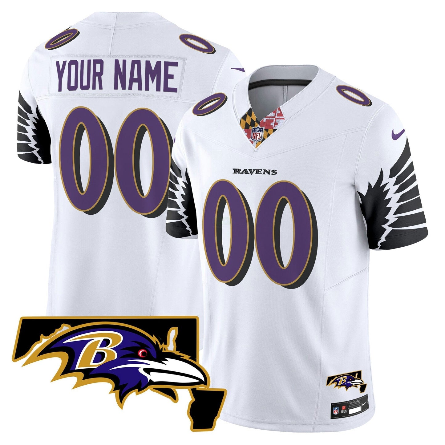Camisa NFL Maryland Patch Vapor Limited Jersey V3
