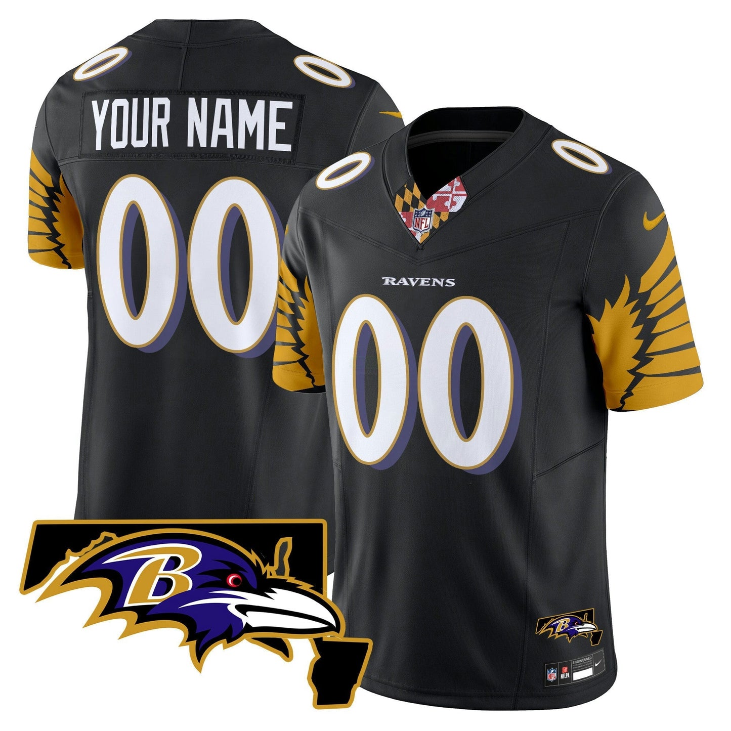 Camisa NFL Maryland Patch Vapor Limited Jersey V3