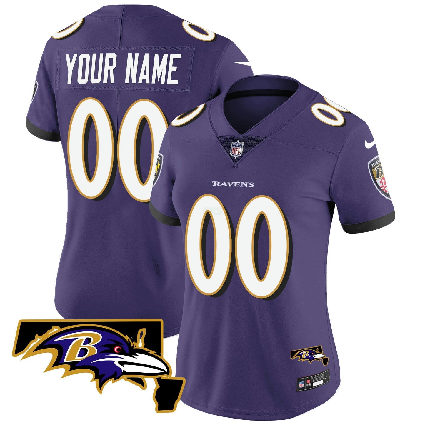 Camisa NFL Maryland Patch Vapor Limited Jersey