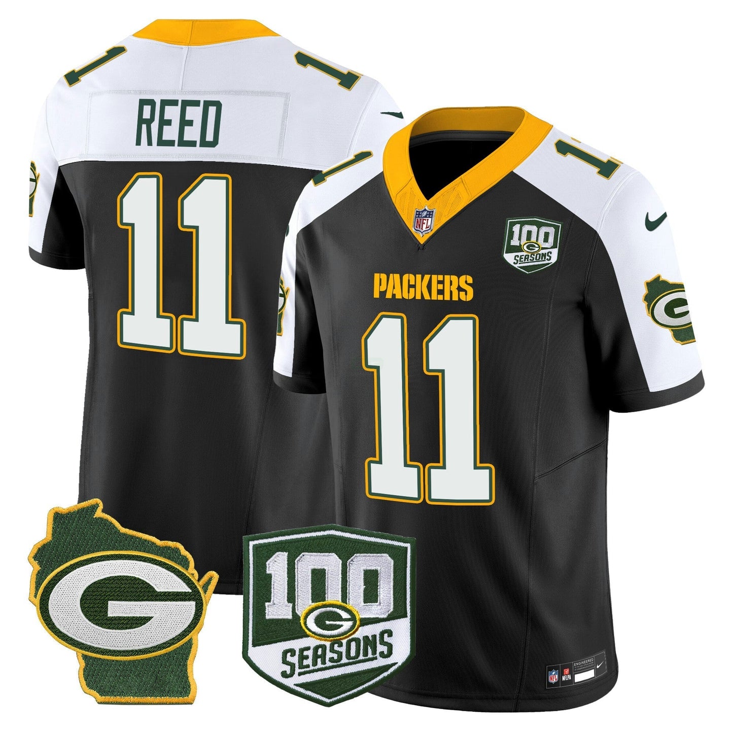 Camisa NFL Men’s 100th Season & Home Patch Vapor Limited Jersey