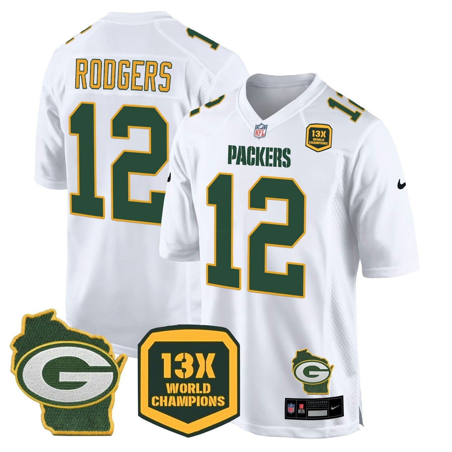 Camisa NFL Men’s 13 Time World Champions & Home Patch Game Jersey