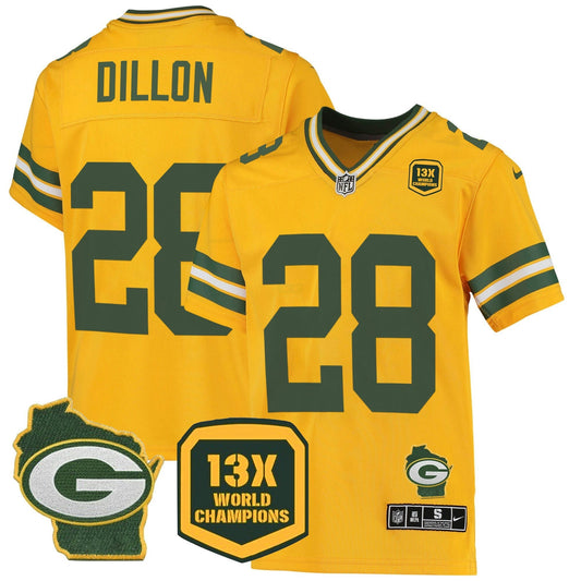 Camisa NFL Men’s 13 Time World Champions & Home Patch Game Jersey