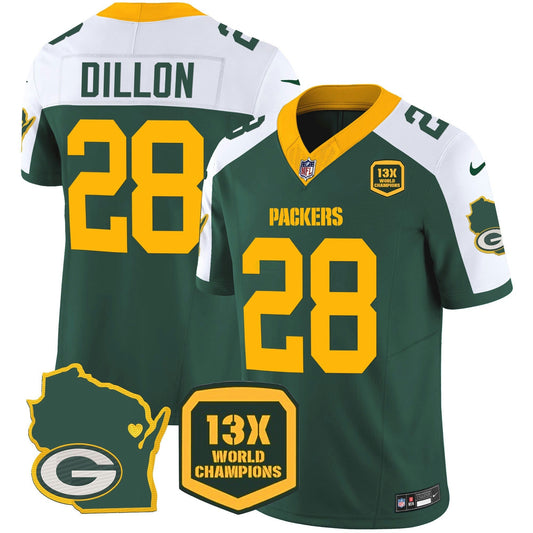 Camisa NFL Men’s 13 Time World Champions & Home Patch Vapor Jersey V2