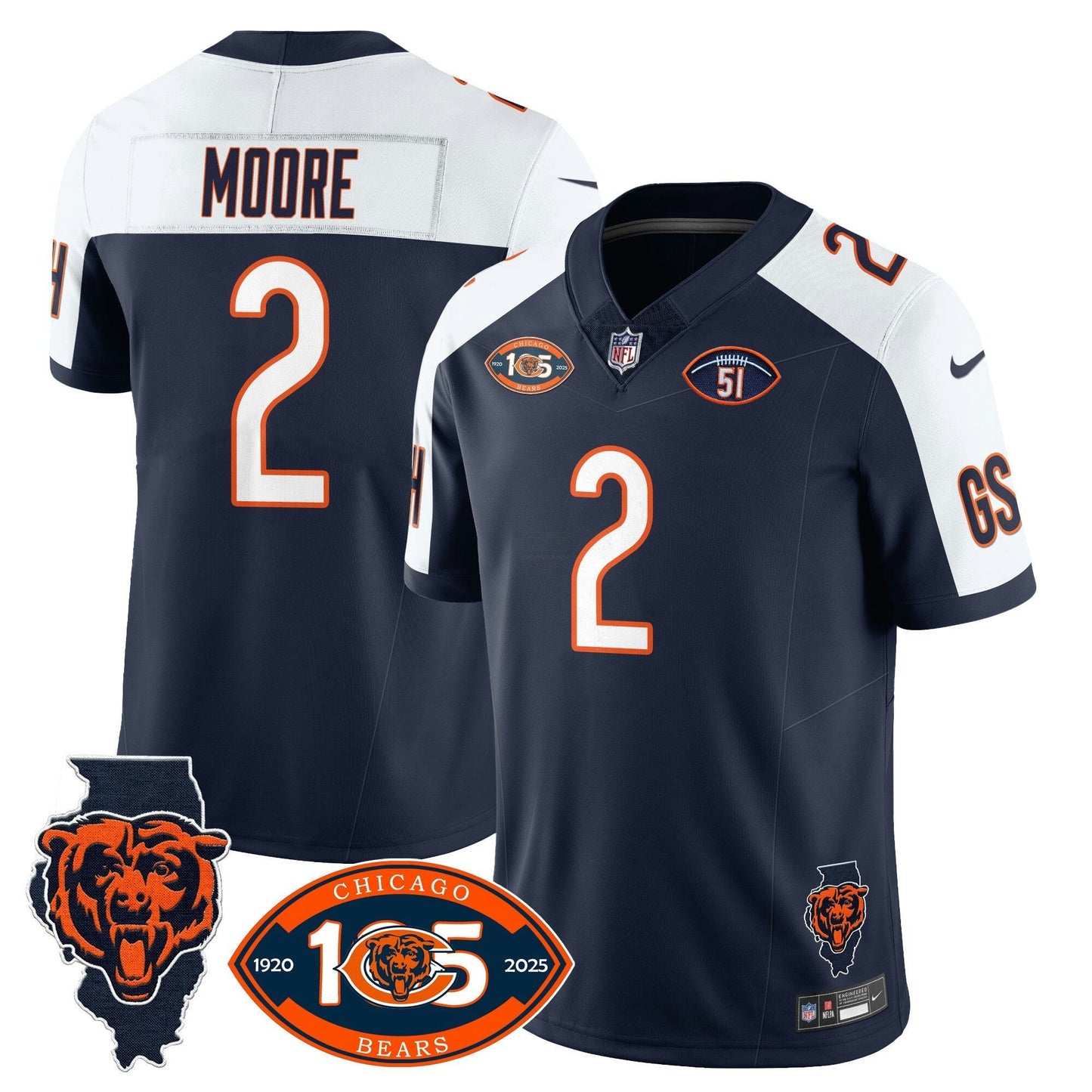 Camisa NFL Men’s 1920-2025 The Vapor Limited Jersey