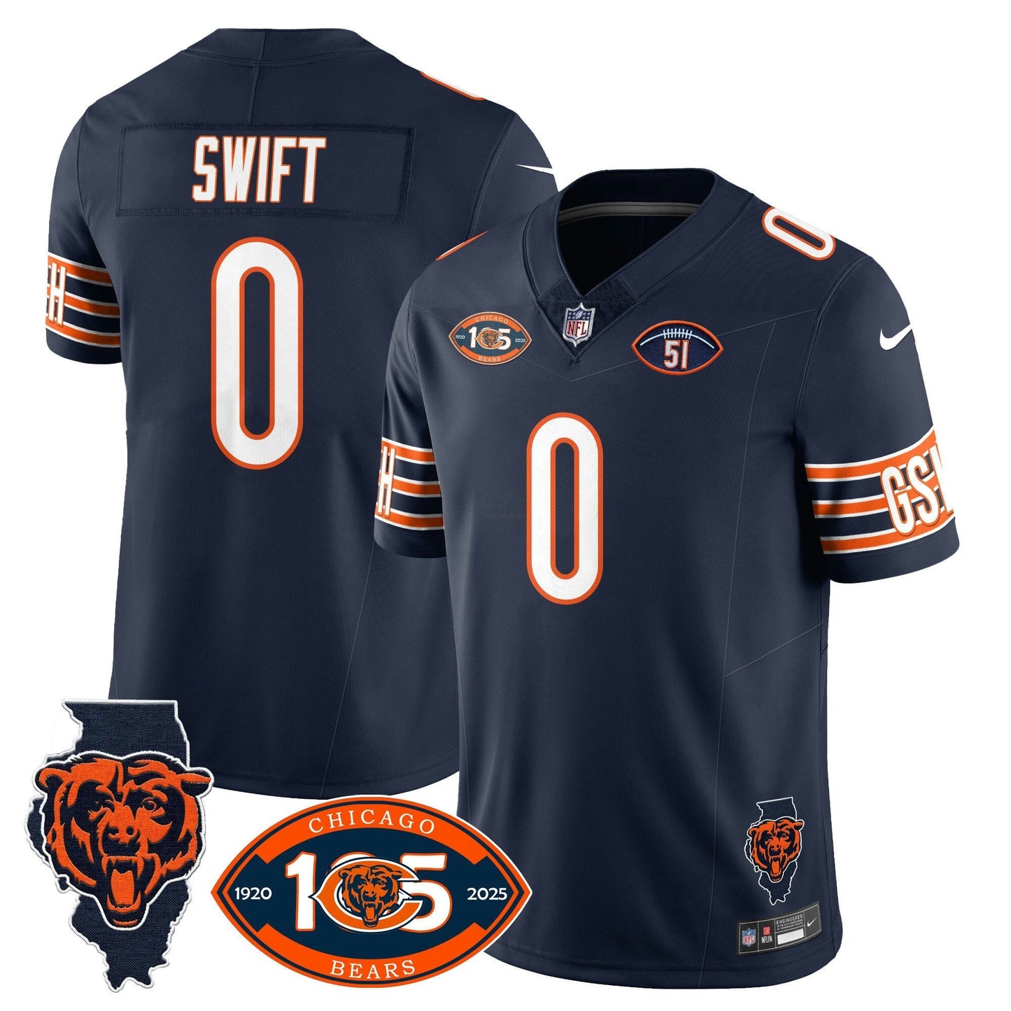 Camisa NFL Men’s 1920-2025 The Vapor Limited Jersey
