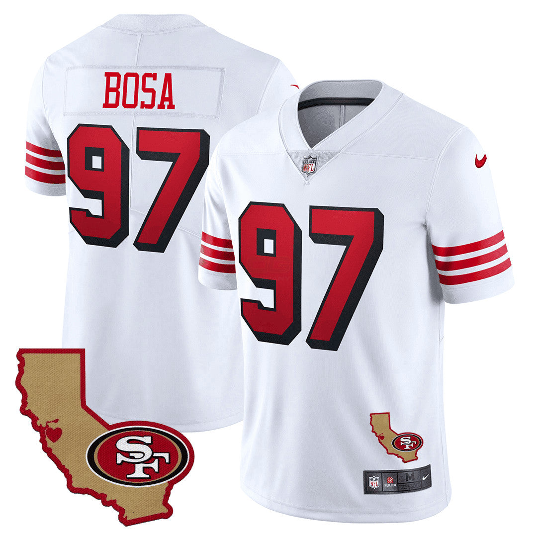 Camisa NFL Men’s 1994 California State Map Patch Throwback Jersey