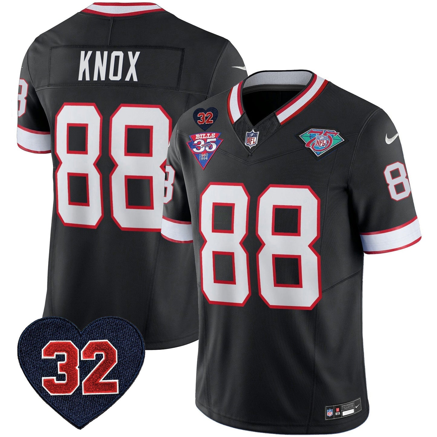Camisa NFL Men’s 1994 Throwback O.J. Simpson Patch Vapor Limited Jersey