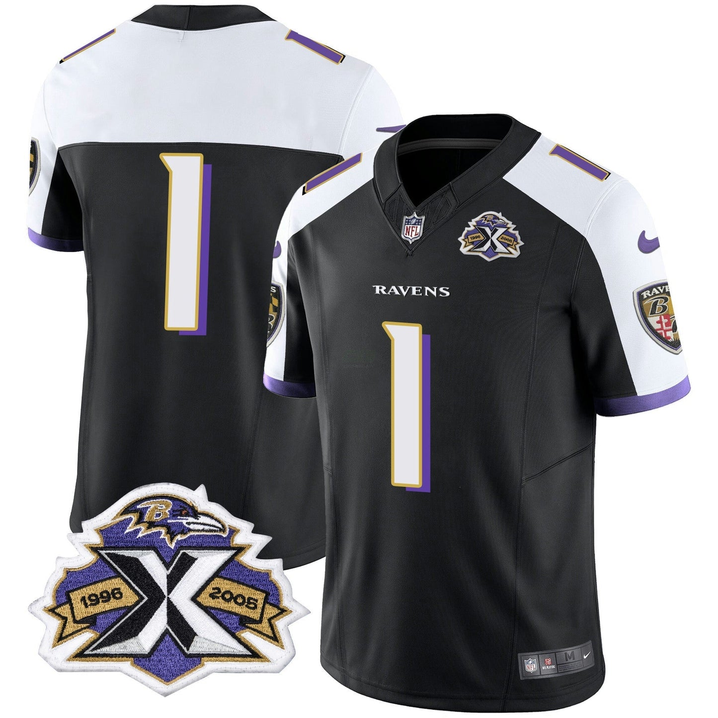 Camisa NFL Men’s 2005 Throwback Preta Vapor Limited Jersey