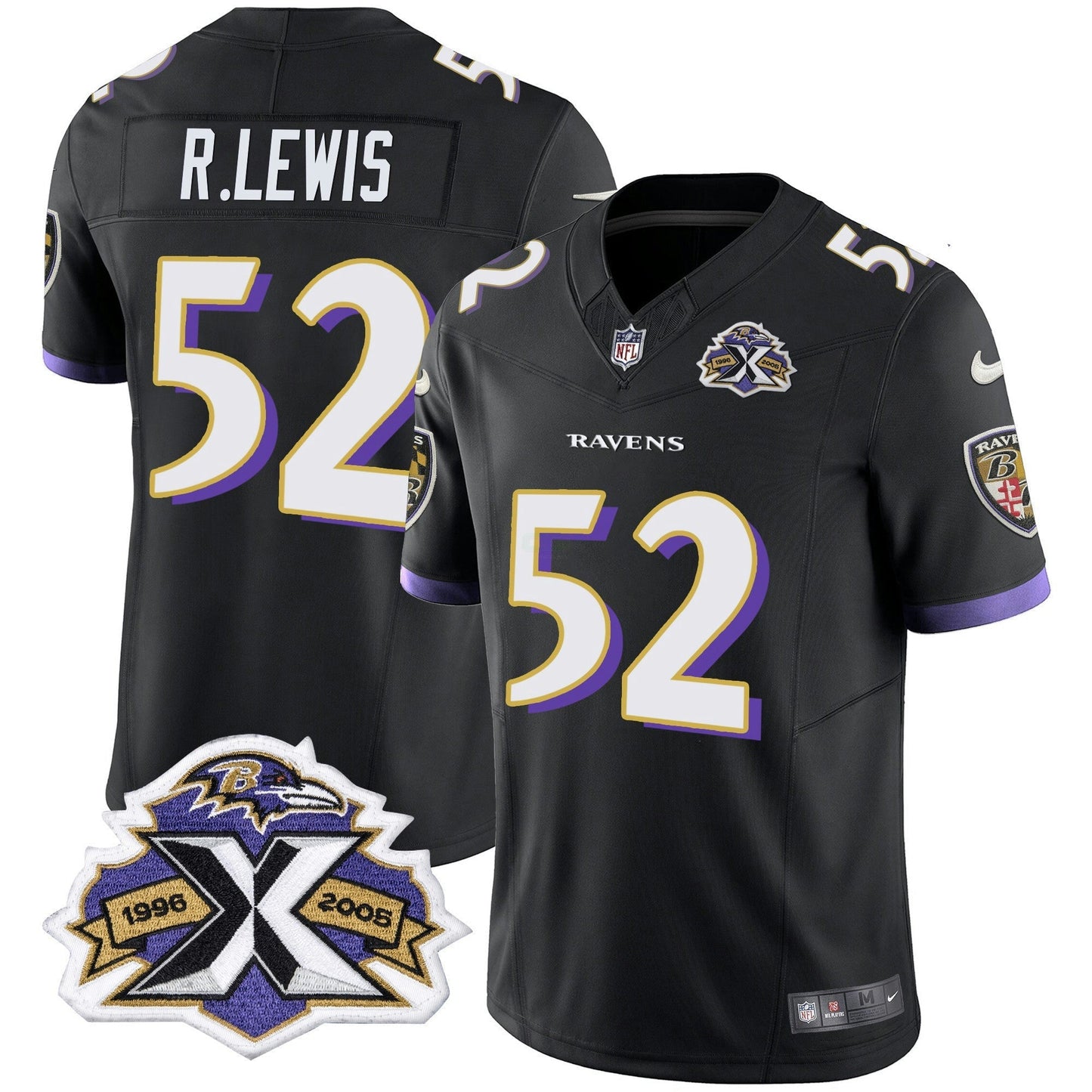 Camisa NFL Men’s 2005 Throwback Preta Vapor Limited Jersey