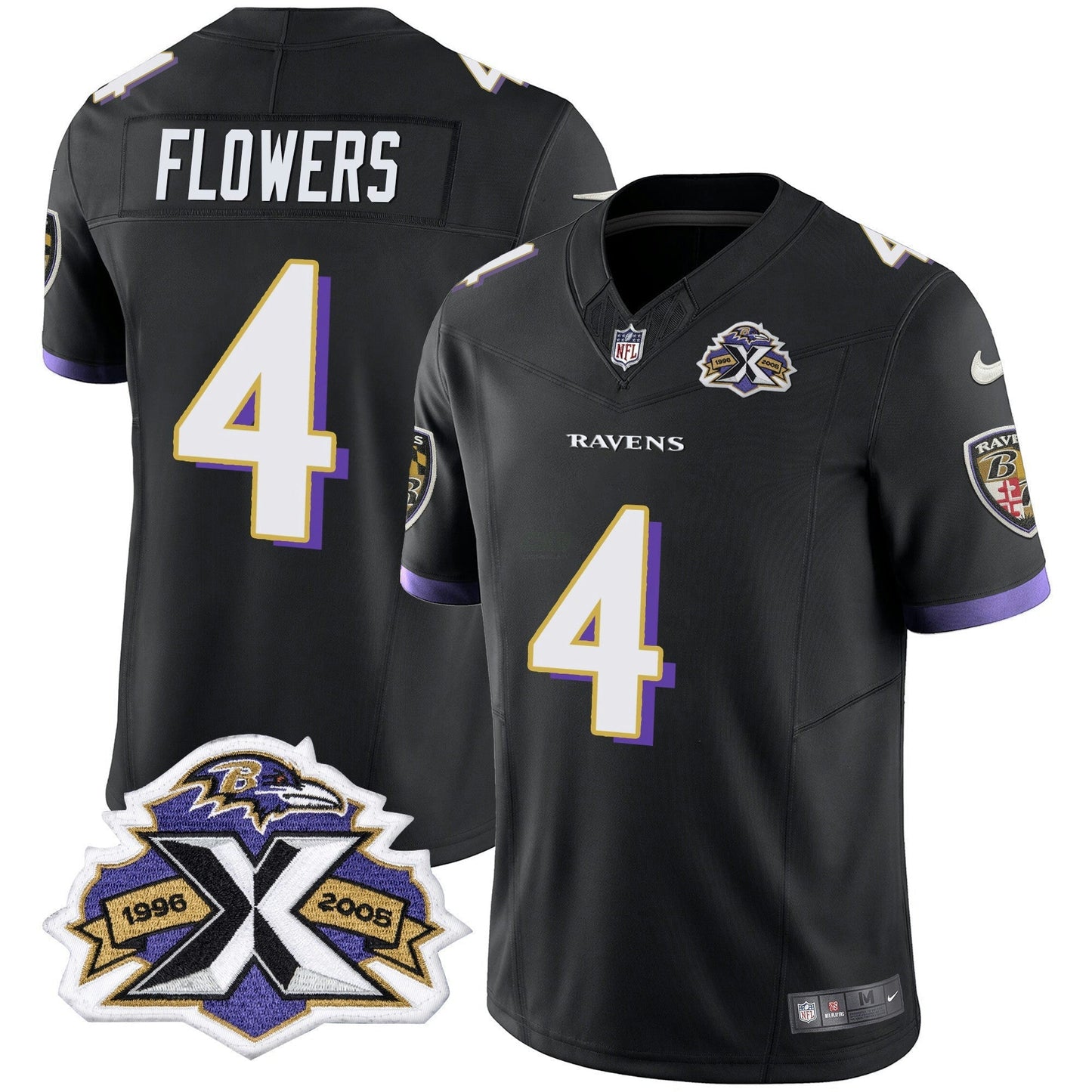 Camisa NFL Men’s 2005 Throwback Preta Vapor Limited Jersey