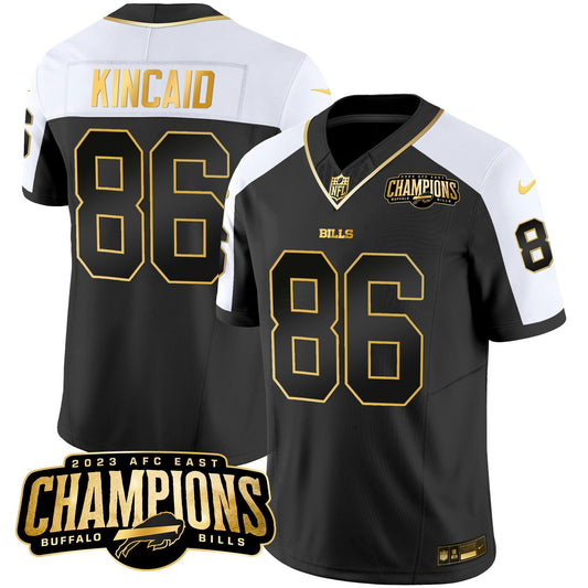 Camisa NFL Men’s 2023 AFC East Champions Patch Dourada Vapor Jersey