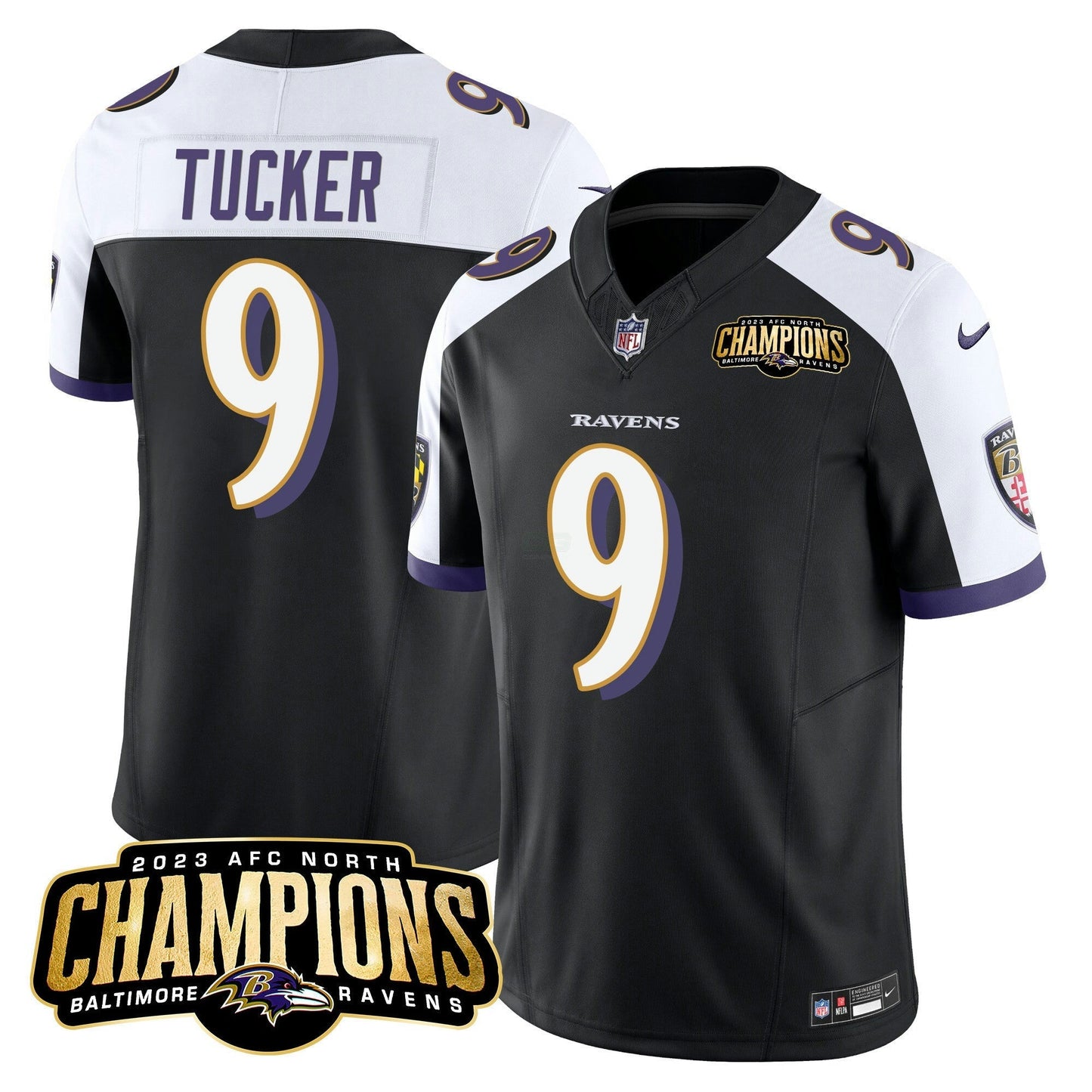 Camisa NFL Men’s 2023 AFC North Champions Patch Vapor Limited Jersey