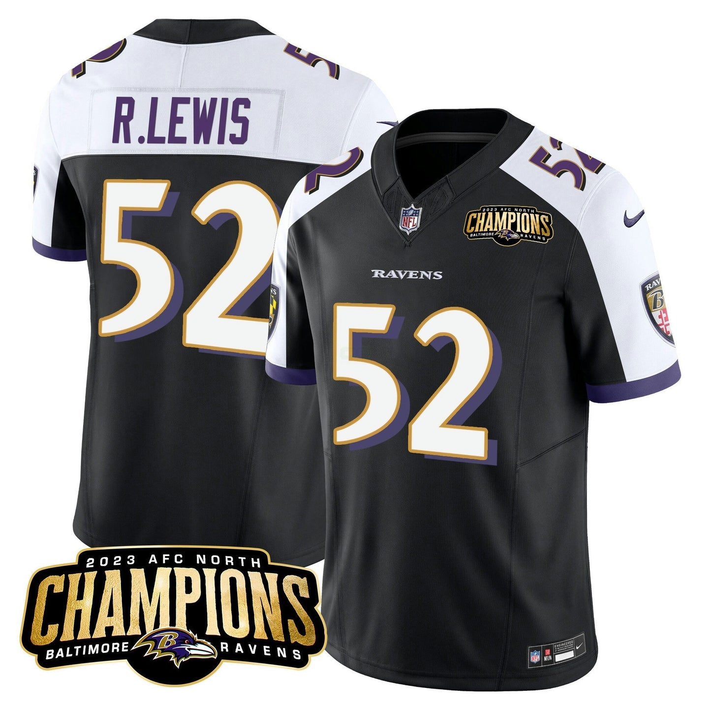 Camisa NFL Men’s 2023 AFC North Champions Patch Vapor Limited Jersey