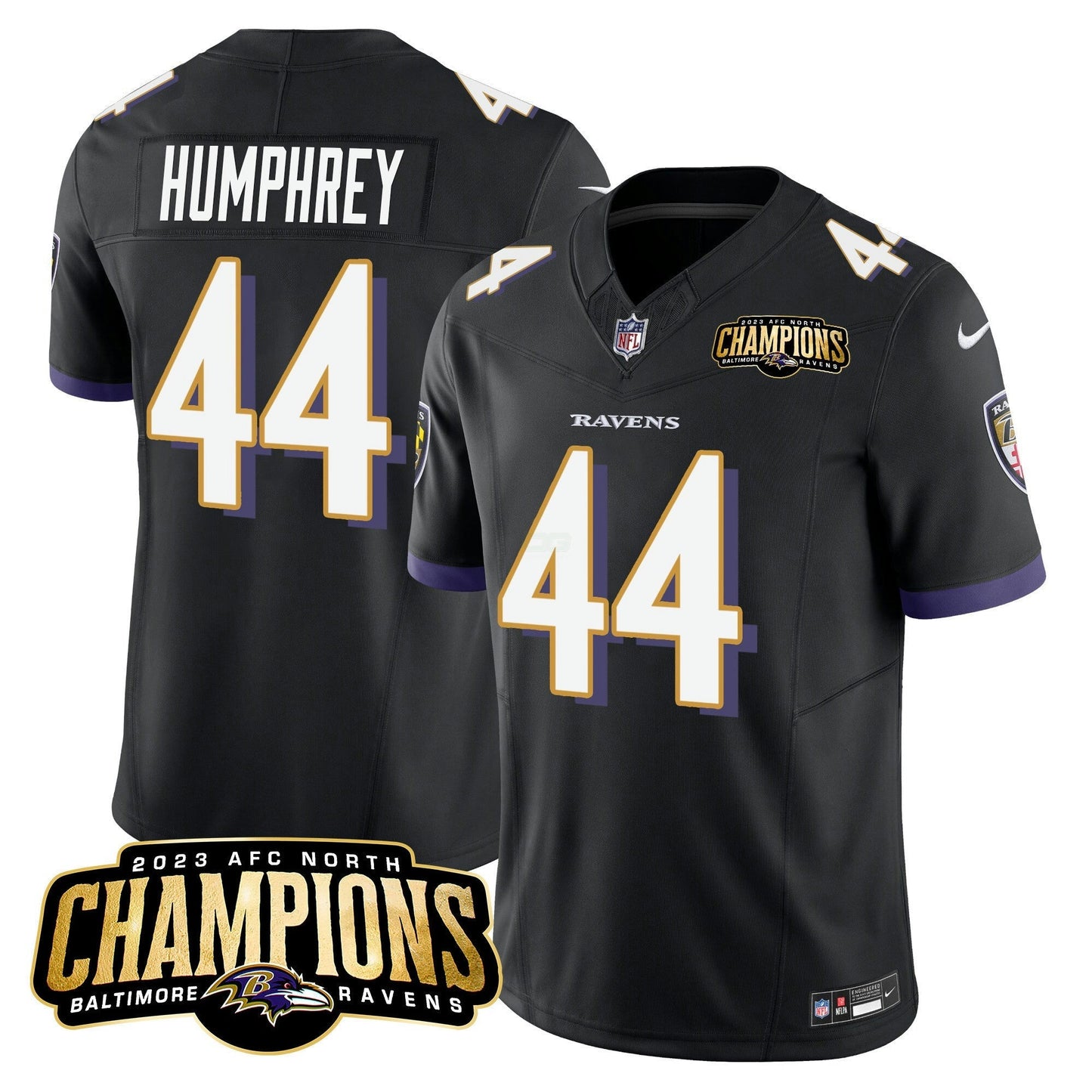 Camisa NFL Men’s 2023 AFC North Champions Patch Vapor Limited Jersey