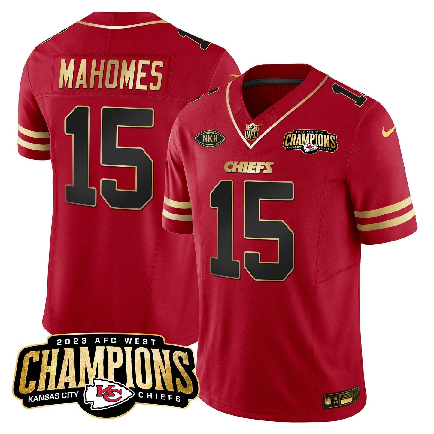 Camisa NFL Men’s 2023 AFC West Champions Patch Vapor Limited Jersey